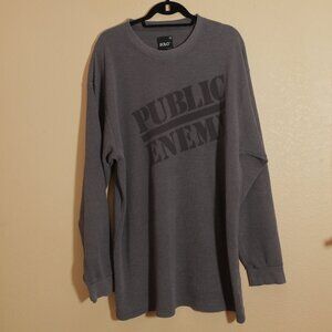 Public Enemy Long Sleeve Waffle Shirt (L)